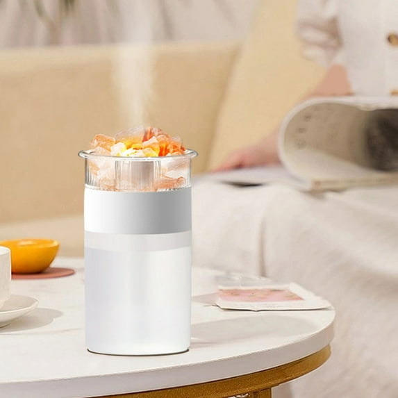 Gcvizuso Humidifier, Humidifier for Room, Crystal Humidifier USB Essential Oil Diffuser With LED Light Small Portable Humidifier For Home And Office