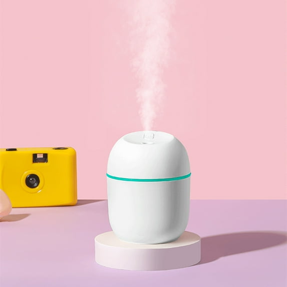 Gcvizuso Humidifier, Humidifier for Room, USB Humidifier With Light ,Quiet Cool Mist Humidifier For Bedroom And Office ,Plants, Easy To Clean