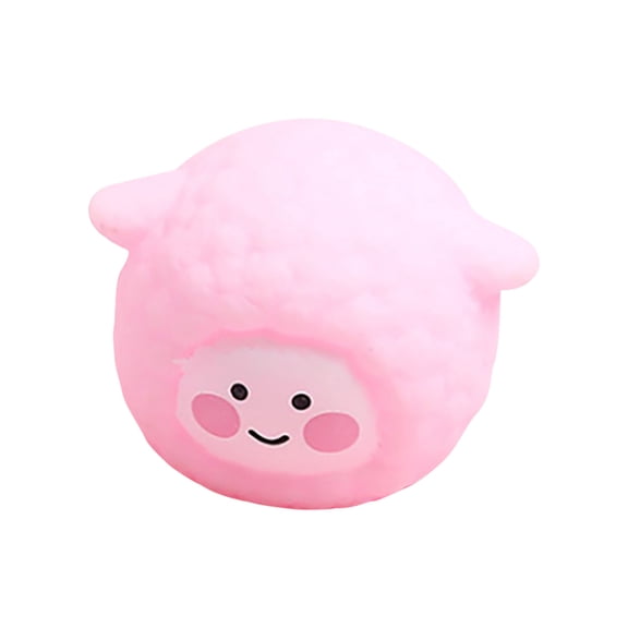 Gcvizuso Piglet Squeeze Squeaky Ball, Cute Pink Bath Stress Venting Squeeze Ball, Decompression Prank Novelty
