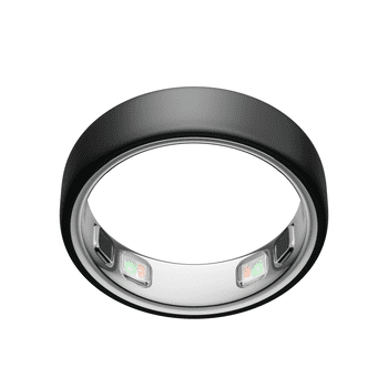 Oura Ring 5 - Stealth - Size 8 - World’s Smallest Smart Ring - Sleep, Activity, Women’s Health, AI Advisor, 1 Week of Battery Life, Size Before You Buy, Android & iOS Compatible