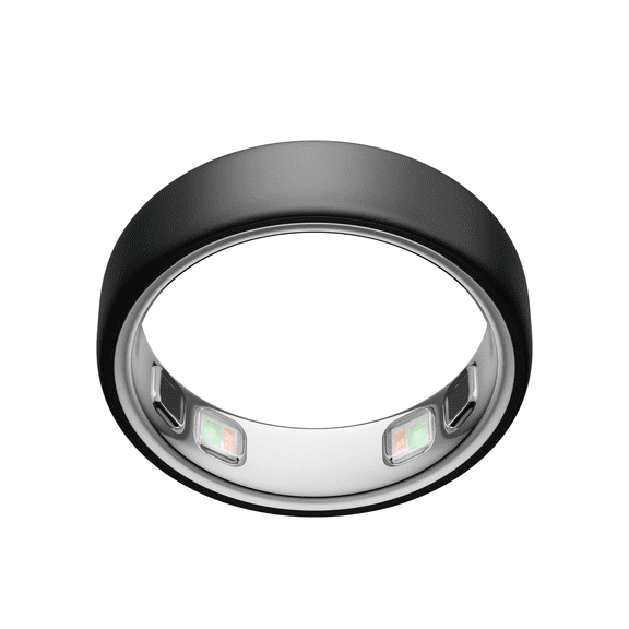 Oura Ring 5 - Stealth - Size 9 - World’s Smallest Smart Ring - Sleep, Activity, Women’s Health, AI Advisor, 1 Week of Battery Life, Size Before You Buy, Android & iOS Compatible