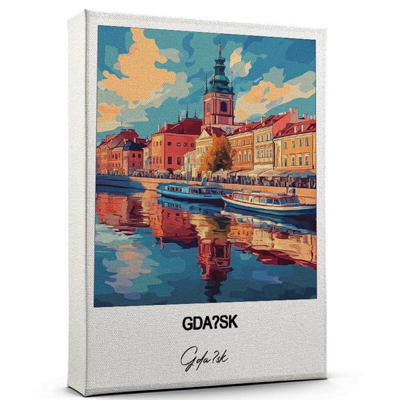 Gdansk Travel Art Canvas Modern Wall Art Inspired by Gdansk Canvas Great Gift for Travel Lovers Ready to Hang