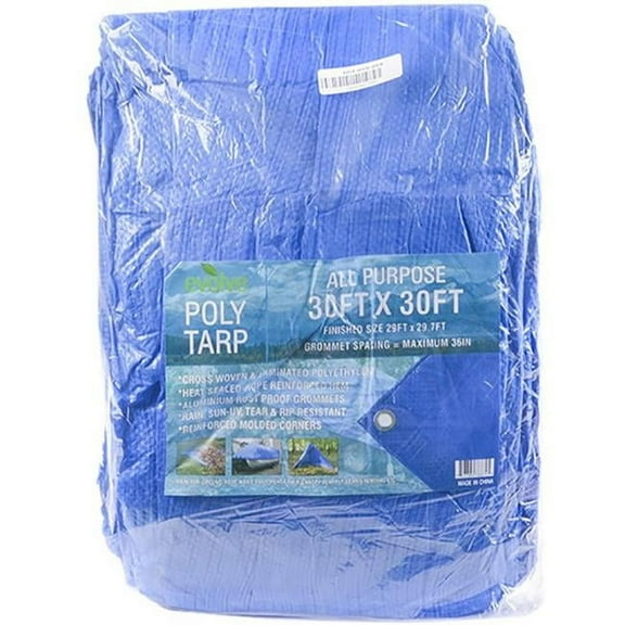 Gdb Blue 30" x 30", 3.5 Mil Thickness Poly Tarp
