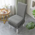 thumbnail image 1 of GalaGarb Universal Elastic Chair Cover with Decorative Pleated Skirt, Ecological Dye Stain Resistant Dining Chair Protective Cover 1/2/4/27 Pieces Optional, 1 of 7