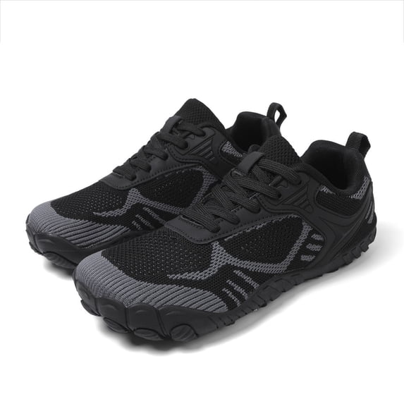 Soren Flora Wide Toe Box Barefoot Minimalist Shoes for Men Women, Breathable Fly Knit Non Slip Rubber Sole Trail Running Sneakers, Arch Support Outdoor Fitness Hiking Walking Casual Shoes
