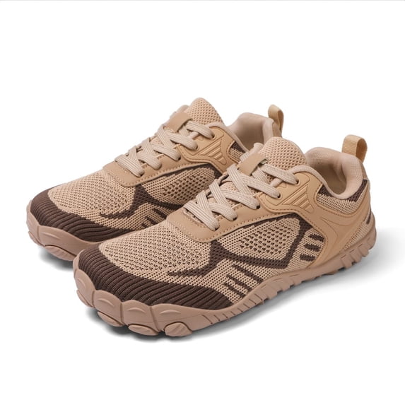 Soren Flora Wide Toe Box Barefoot Minimalist Shoes for Men Women, Breathable Fly Knit Non Slip Rubber Sole Trail Running Sneakers, Arch Support Outdoor Fitness Hiking Walking Casual Shoes
