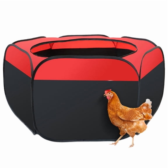 Gdvsclr Chicken Brooder Box for Chick Initiate Kit, Chick Brooder Pen/Baby Chicken Brooder Box for , Waterer Red
