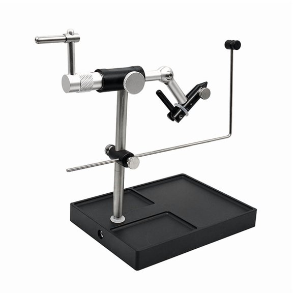Gdvsclr Fly Tying Set Vise and Pedestal 360 Rotation Fly Making Tool Fishing Fly Tieing Tools Adjustable Device Hook Tie Table