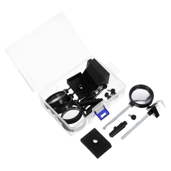 Gdvsclr Optical Experiment Kit with Convex and Concave Lenses Prism Plane and Curved Mirrors Science Classroom Equipment