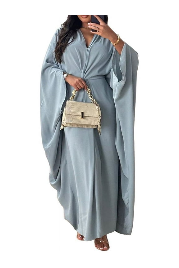 Gdvsclr Women'S Robe Robe for Bride Bridesmaids Long Bridal Party Robes Wedding Lake Blue L