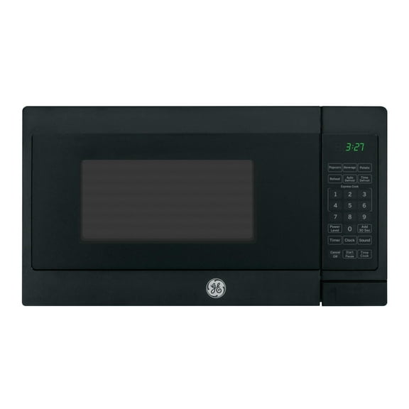 Ge 0.7 Cu.Ft. Countertop Microwave Oven, Black