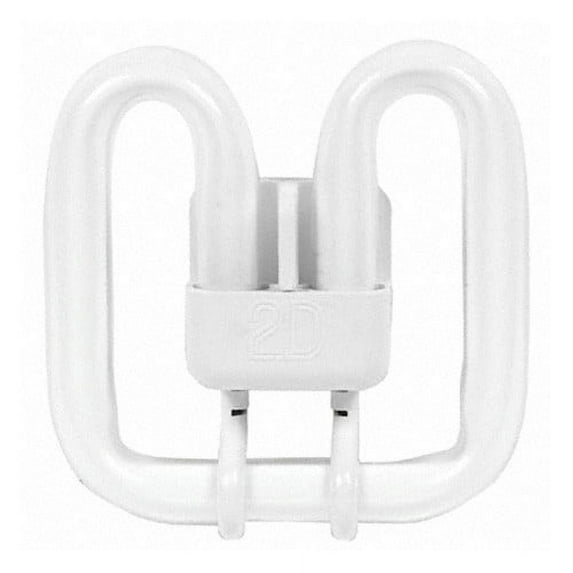 Ge 21301 F10 2D 10w 2700k GRY10Q-4 Torchiere Fluorescent Bulb - equiv. 40W