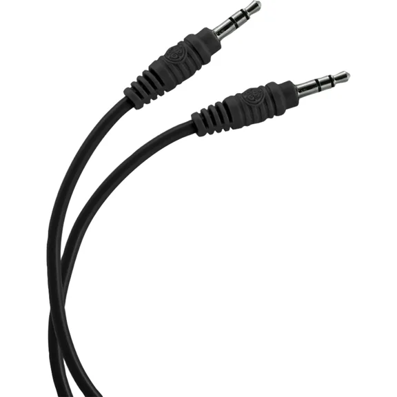Ge 3.5-Mm Auxiliary Audio Cable, 3 Ft., Black, 33544