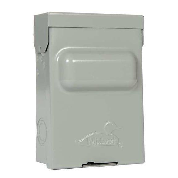 Midwest Fusible, Disconnect Switch, General Duty, 240 V, DPST, NEMA 3R U065F1