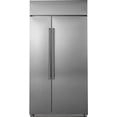 thumbnail image 1 of Ge Cafe CSB42WP2NS1 42 Inch Built In Counter Depth Side by Side Refrigerator in Stainless Steel, 1 of 6