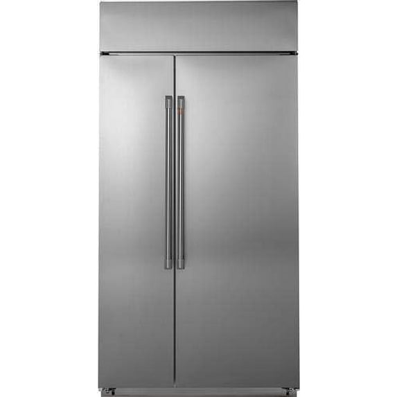 Ge Cafe CSB42WP2NS1 42 Inch Built In Counter Depth Side by Side Refrigerator in Stainless Steel