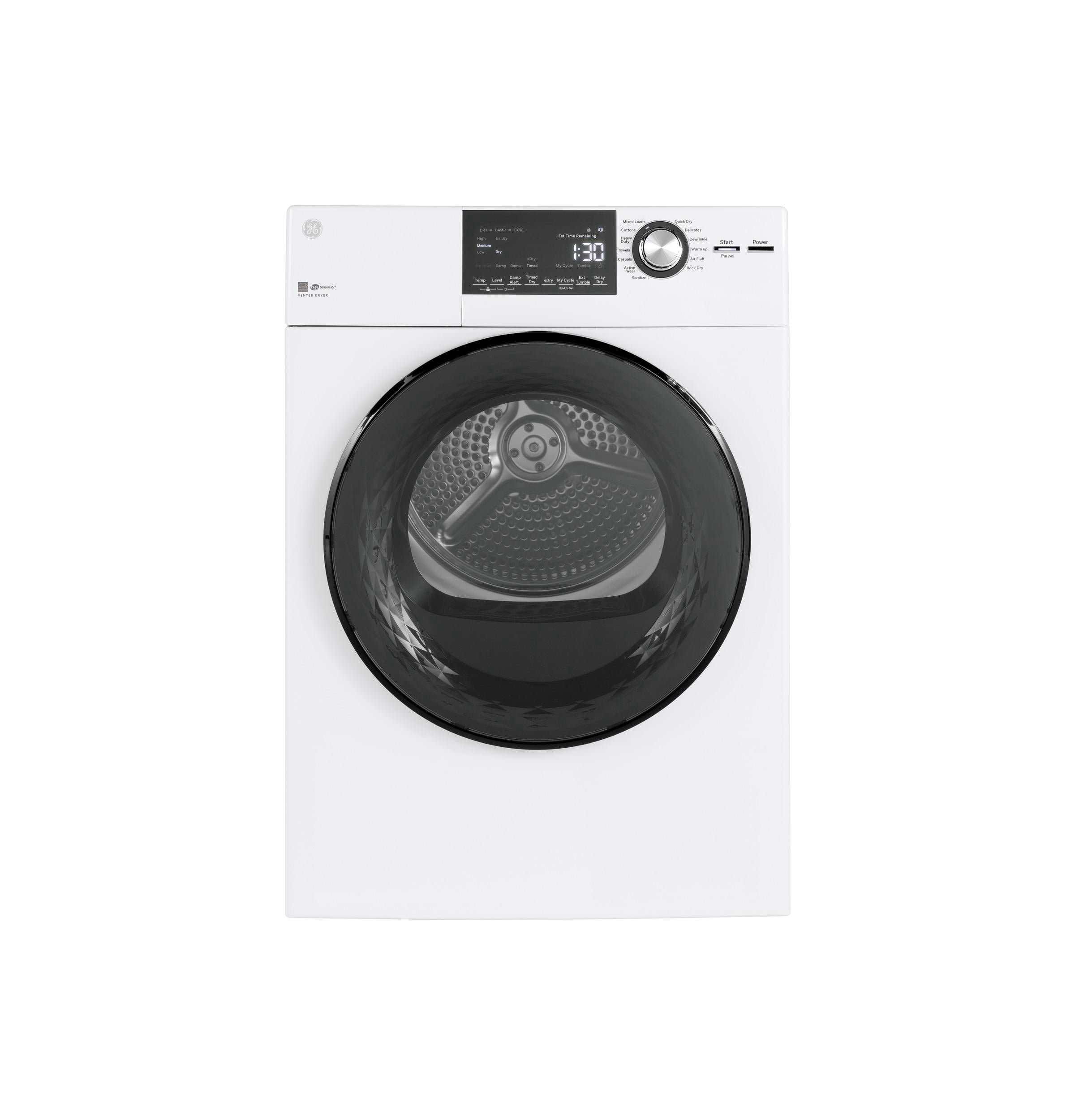 Ge Gfd14es 24" Wide 4.3 Cu Ft. Energy Star Rated Electric Dryer - White