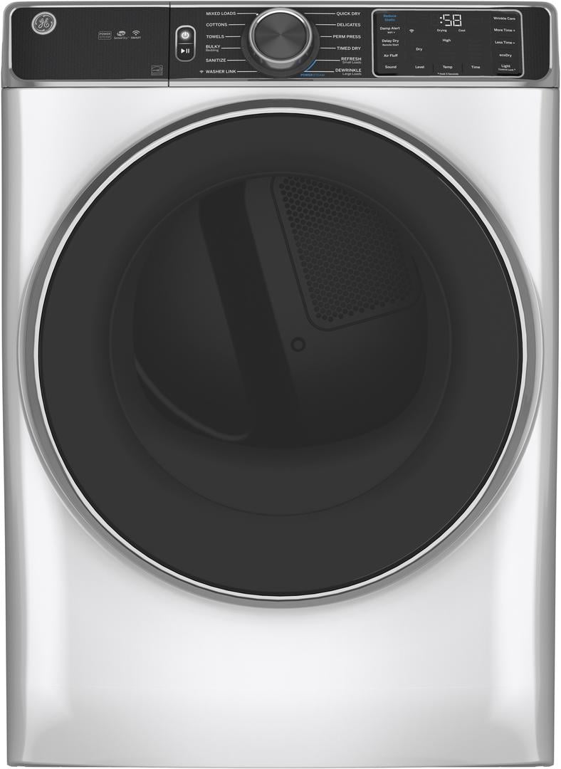 Ge Gfd85es 28" Wide 7.8 Cu Ft. Energy Star Rated Electric Dryer - White