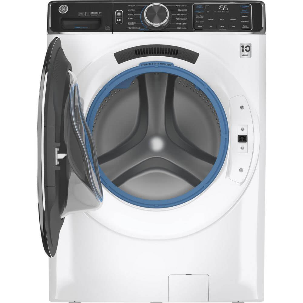 Ge Gfw850s 28" Wide 5 Cu Ft. Energy Star Rated Front Loading Washer - White - image 1 of 4