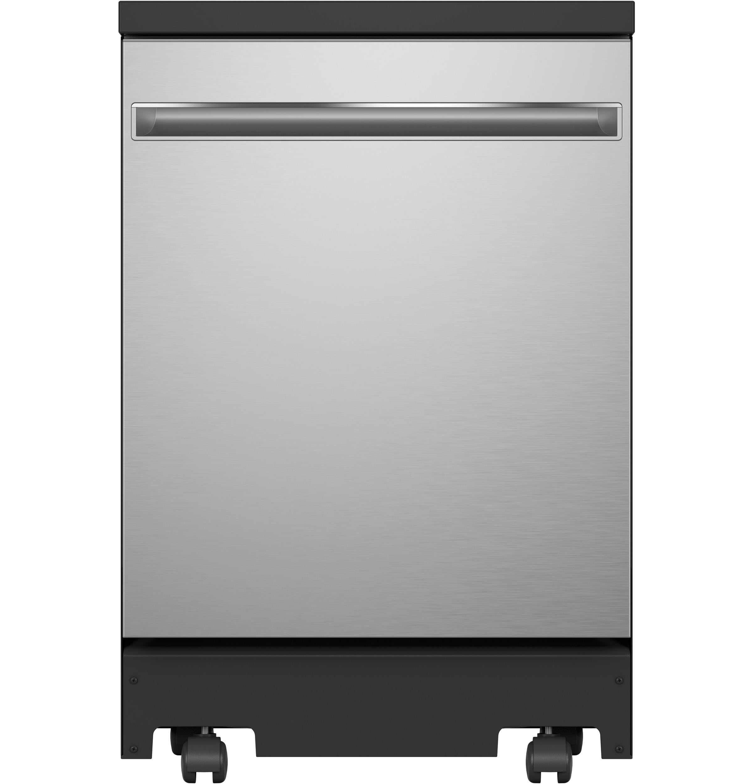 24" Stainless Steel Portable Dishwasher with Sanitize Cycle