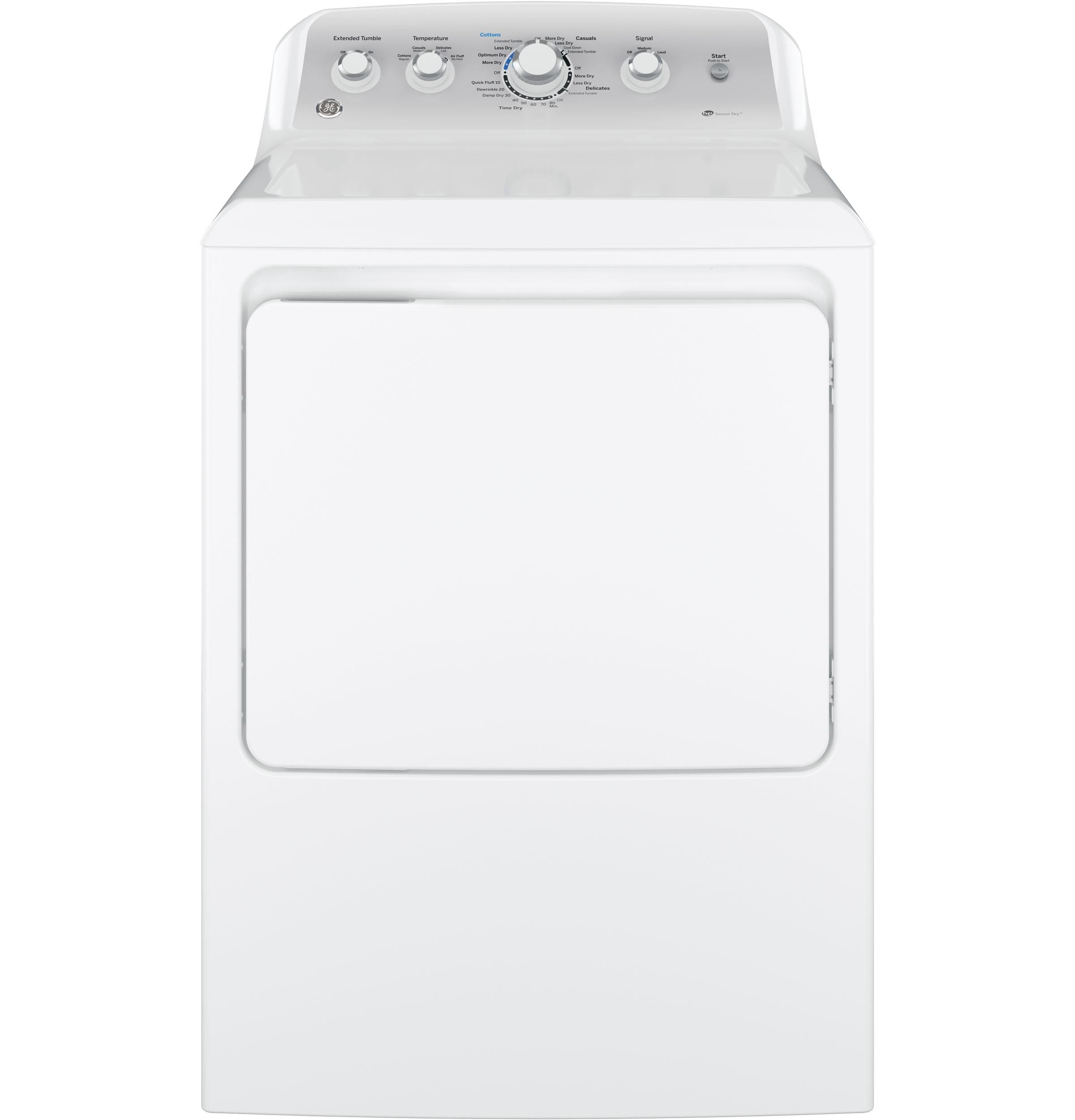 7.2 cu. ft. White Electric Dryer with Moisture Sensing