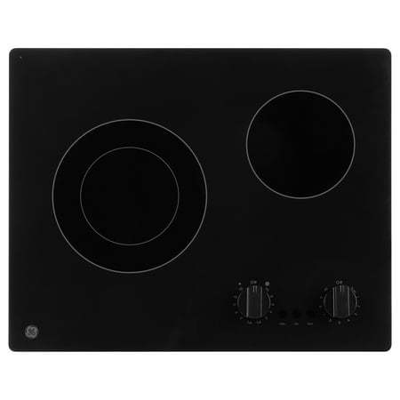 GE - 21" Built-In Electric Cooktop - Black