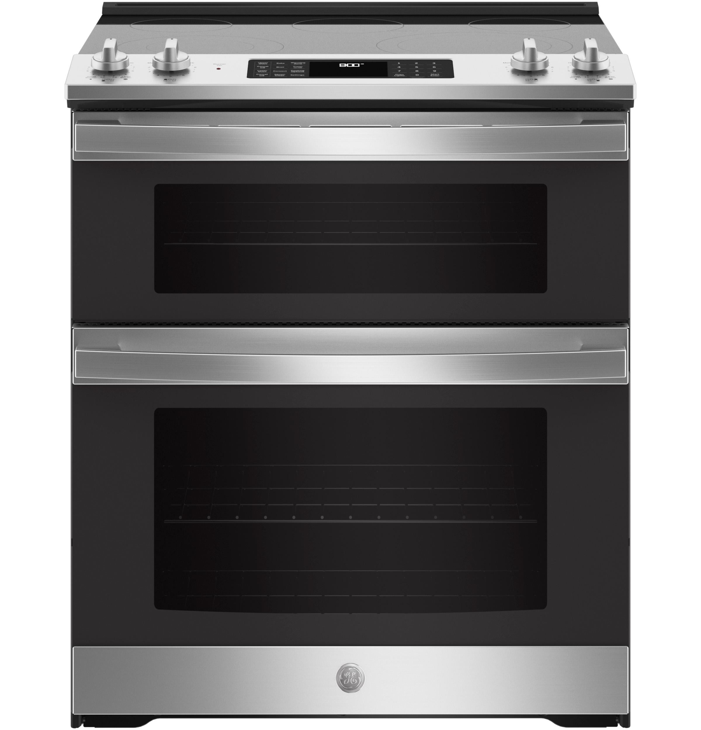 Ge Jss86sp 30" Wide 6.6 Cu. Ft. Slide In Electric Double Oven Range