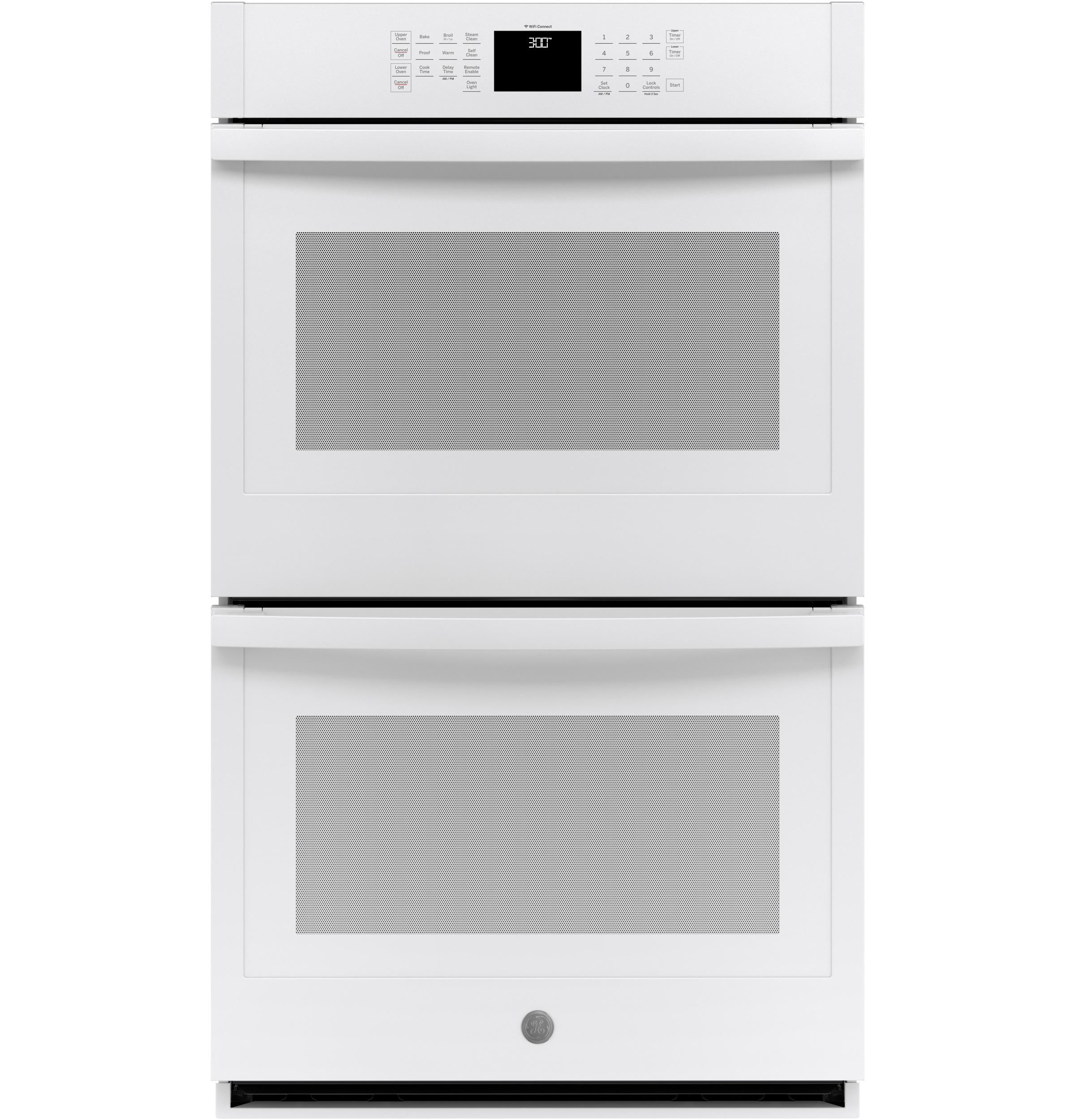 Ge Jtd3000 30" Wide 10 Cu. Ft. Double Electric Convection Oven White