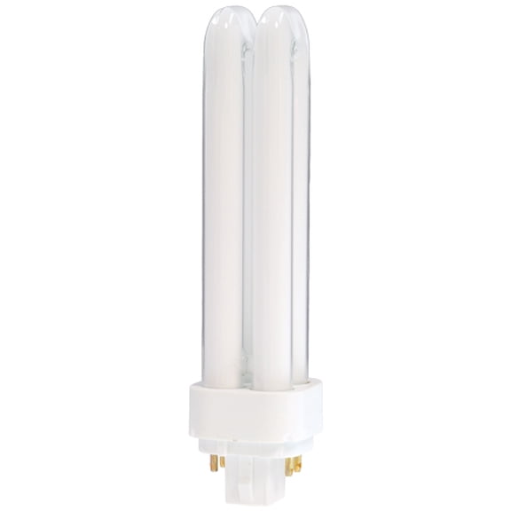 GE 97598 18 Watt T4 Quad Tube CFL 2700K 82 CRI 4 Pin (G24Q-2) Plug-In Base Bulb (F18DBX/827/ECO4P)