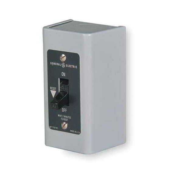 Ge Manual Motor Starter, 2 P, 1 Phase, Toggle, 16 A CR101H1