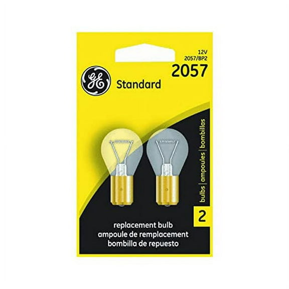 Ge Miniature Lamps Bulb No. 2057bp 12 V 2 / Carded