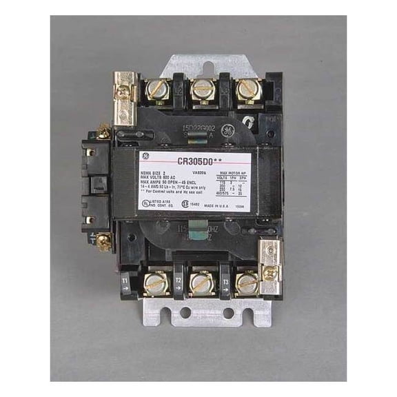 Ge 120VAC Non-Reversing Magnetic Contactor 3P 45A NEMA 2 CR305D002