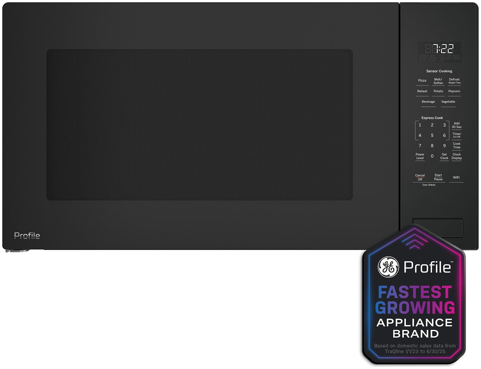 Ge Profile PCWK22U1WDD 25" Wide 2.2 Cu. Ft. 1100 Watt Built In Microwave - Grey