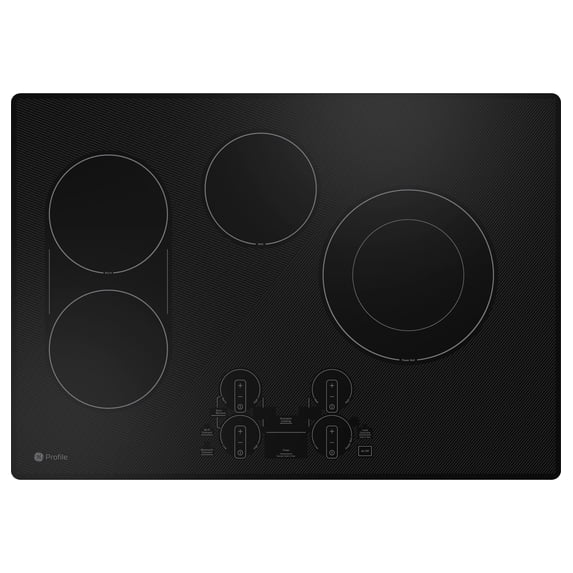 30 Inch Electric Smart Cooktop with 4 Elements, Smooth Glass Surface, SyncBurners, Dual Ring Elements, Wi-Fi, Guided Cooking, Touch Controls, Power Boil