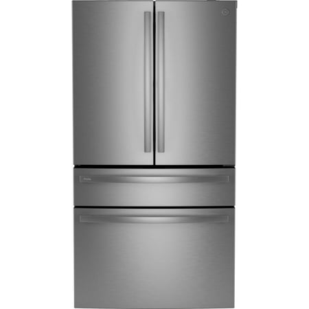 GE Profile - 36 in. Wide 29 Cu. Ft. 4-Door French Door Smart Refrigerator with Adjustable Temperature Drawer - Stainless Steel