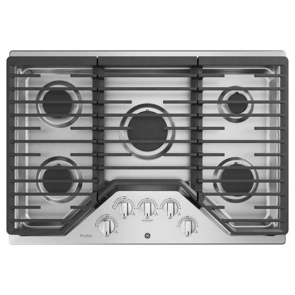 Ge Profile Pgp7030 Ge Profile 30" Wide 5 Burner Gas Cooktop - Stainless Steel