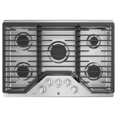 GE Profile - 30" Built-In Gas Cooktop - Stainless Steel