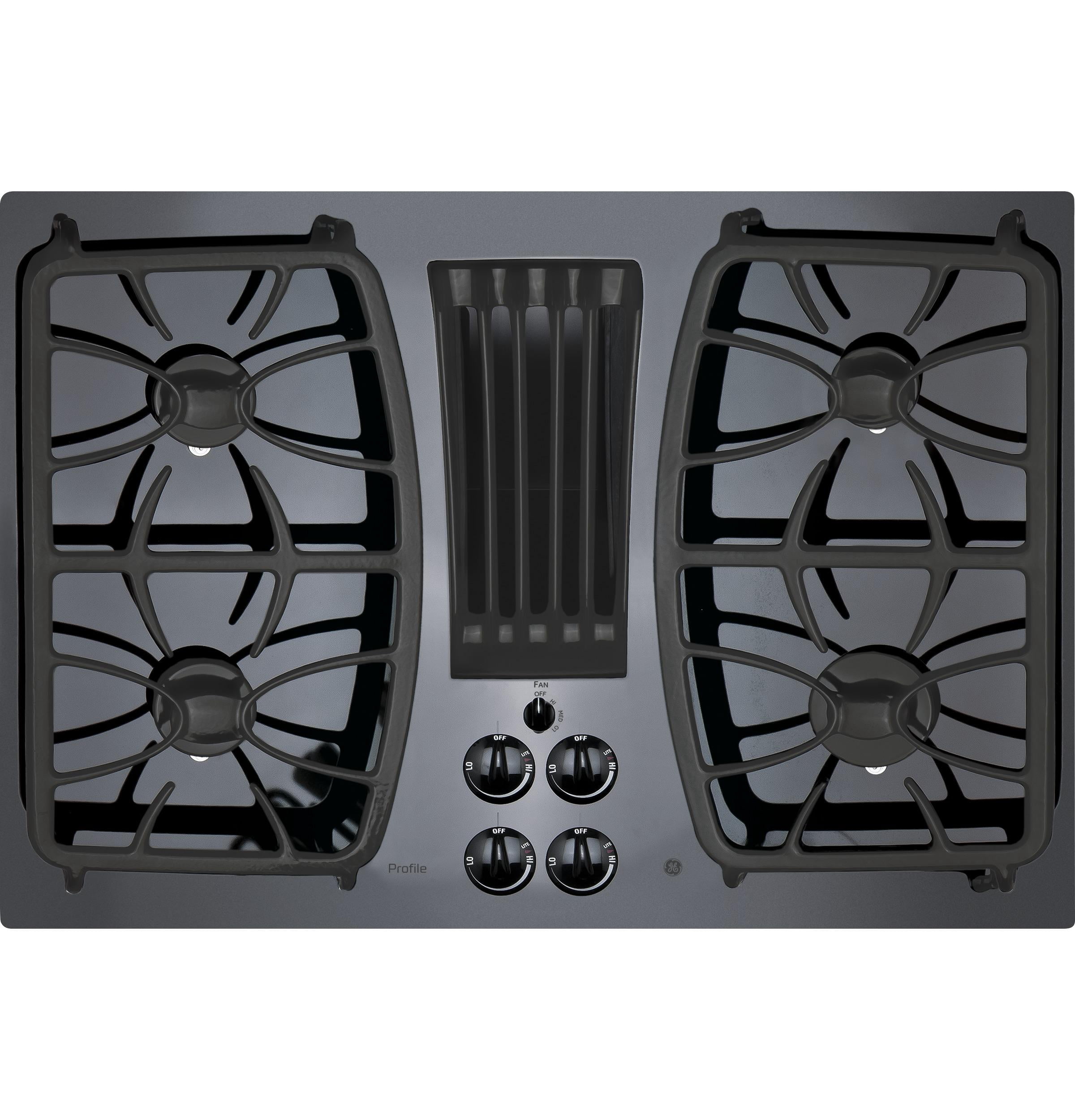 PGP9830DRBB 30" Gas Downdraft Cooktop w/ 4 Burners