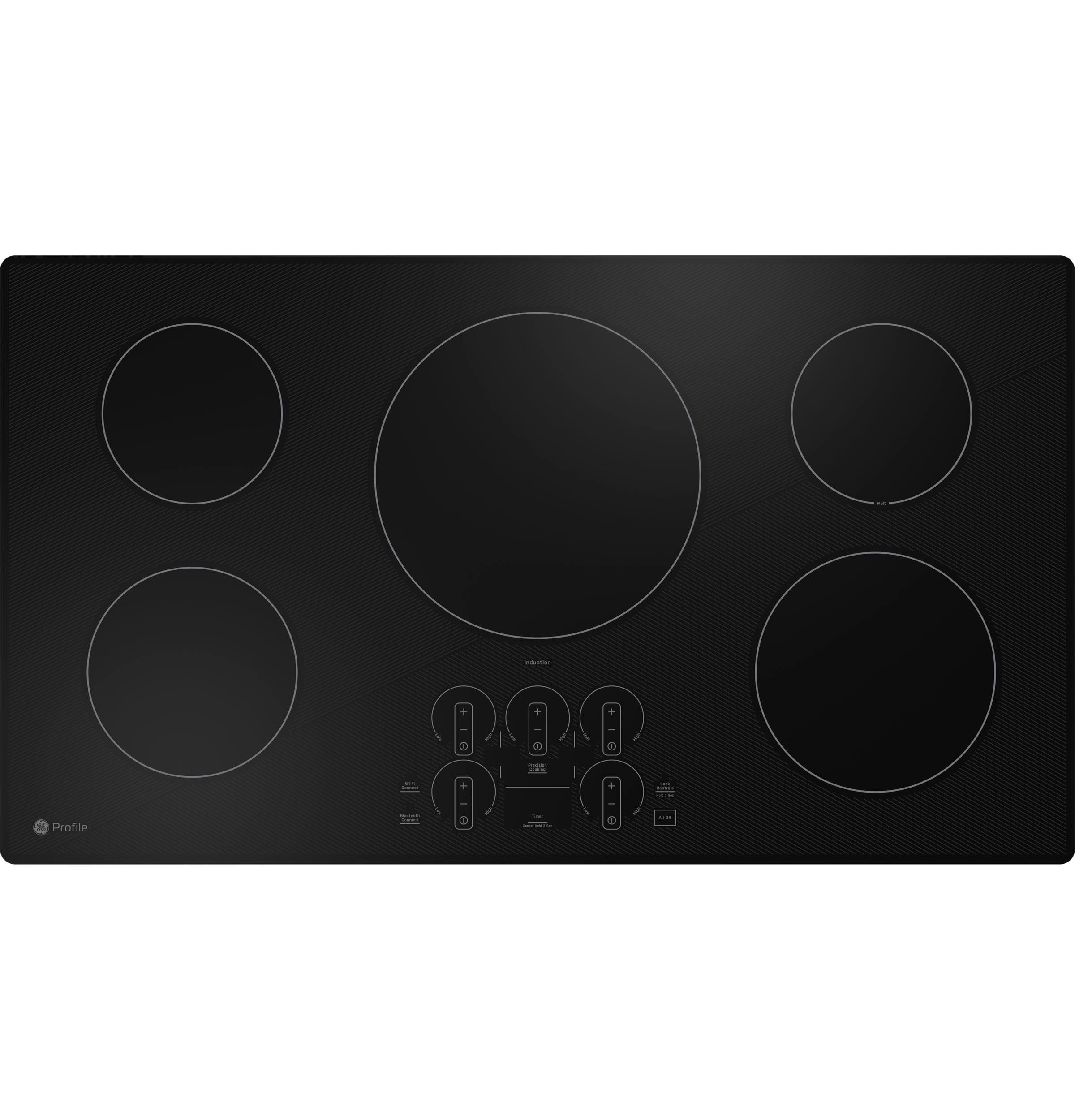 Ge Profile Php7036 36" Wide 5 Burner Induction Cooktop - Black