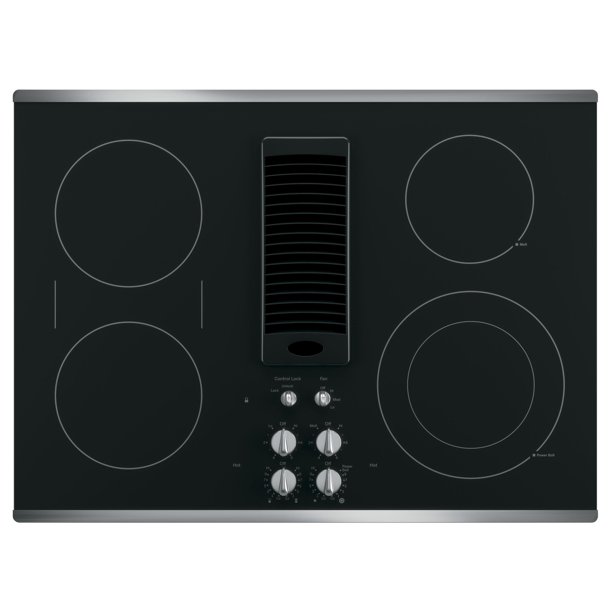 Ge Profile Pp9830 30" Wide 4 Burner Electric Cooktop Stainless Steel