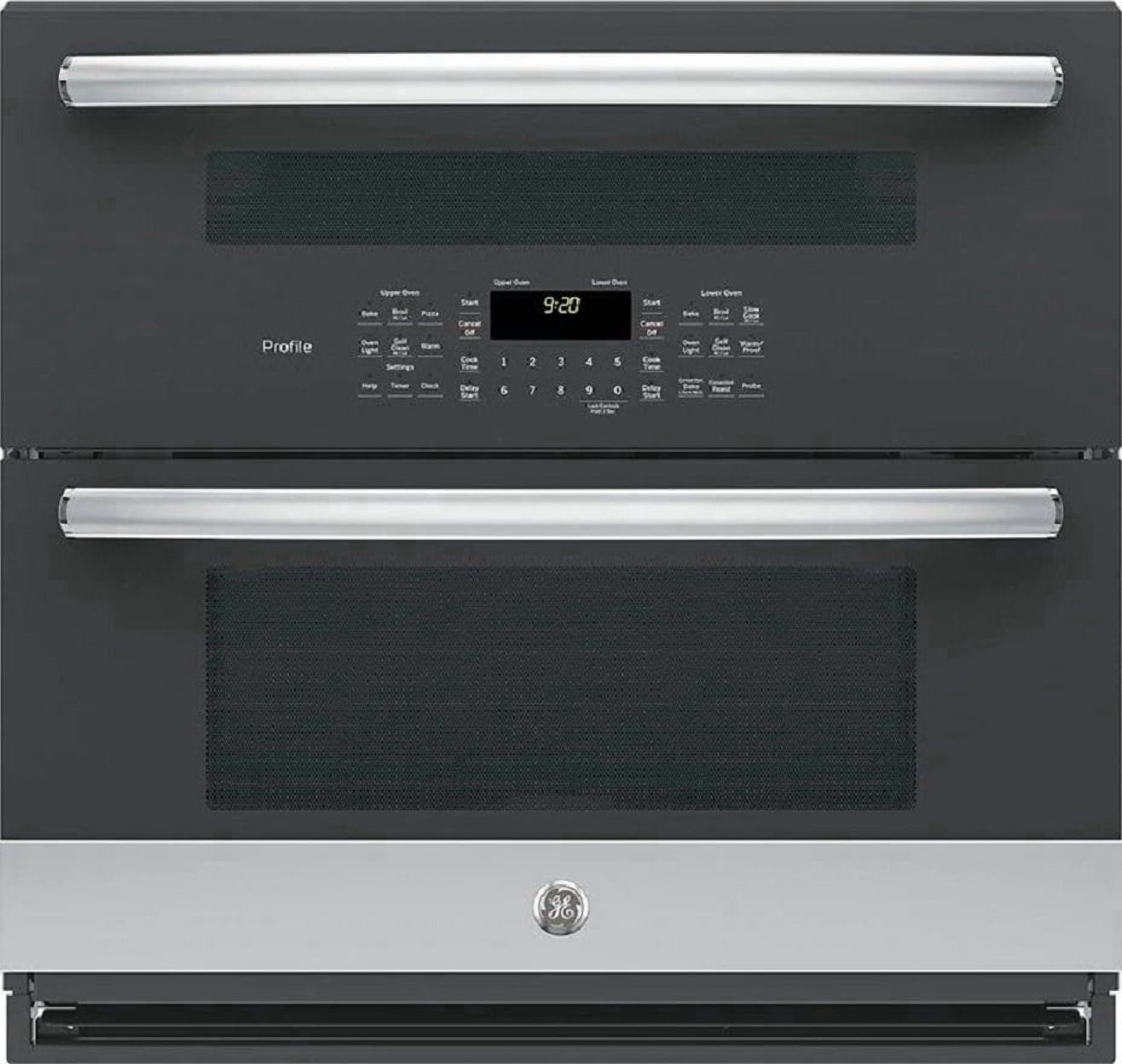 Ge Profile Pts9200sn 30" Wide 5 Cu. Ft. Electric Double Oven - Stainless Steel