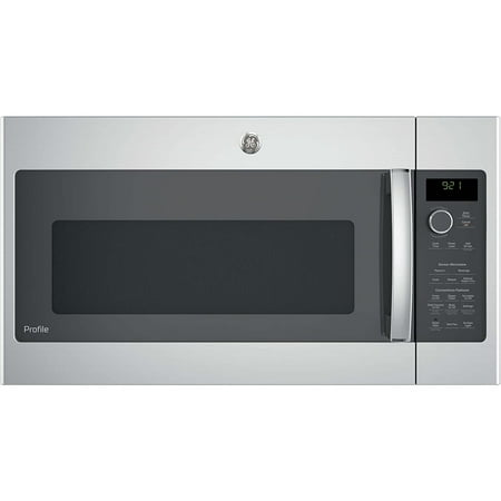 GE Profile - 2.1 cu. ft. Sensor Over-the-Range Microwave - Stainless steel