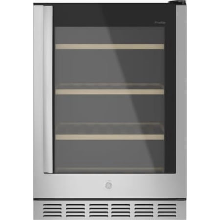 GE Profile - 155-Can Beverage Cooler - Stainless Steel