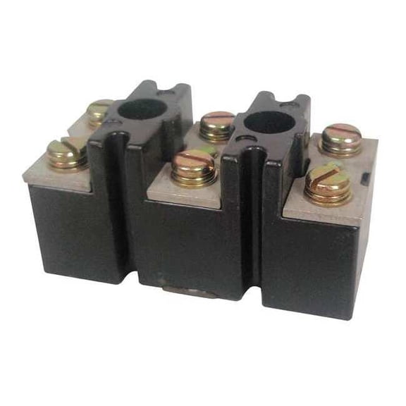 Terminal Strip, 3 Pole, 100 A, 600 V AC, 1 AWG, Screw Termination