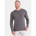 thumbnail image 1 of George Men's and Big Men's Slub Thermal Henley Shirt, Sizes XS-3XL, 1 of 5