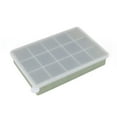 thumbnail image 1 of GeBuSn 15 Ice Cube Tray with Lid – Reusable Silicone Freezer,Easy-Release Ice Mold for Freezer, Home & Drinks (Green-2), 1 of 6