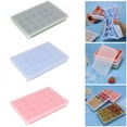 thumbnail image 1 of GeBuSn 24 Ice Cube Trays Silicone Tray With Lid Reusable Freezer Perfect Ice Cubes Easy Release Fast Freezing Home Kitchen And Drinks (Blue), 1 of 6