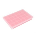 thumbnail image 1 of GeBuSn 24 Ice Cube Trays Silicone Tray With Lid Reusable Freezer Perfect Ice Cubes Easy Release Fast Freezing Home Kitchen And Drinks (Pink), 1 of 5