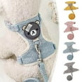 thumbnail image 1 of GeBuSn Dog Collar Teacup Dog Leash Small Pet Cat Rabbit Collar Chest Strap Dog Leash Puppy Leash Extra Small Pet Harness (S Blue), 1 of 7