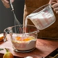 thumbnail image 1 of GeBuSn Food Grade Heat Glass Measuring Cup! Precise Graduation Microwave For Baking & Cooking (Clear), 1 of 6